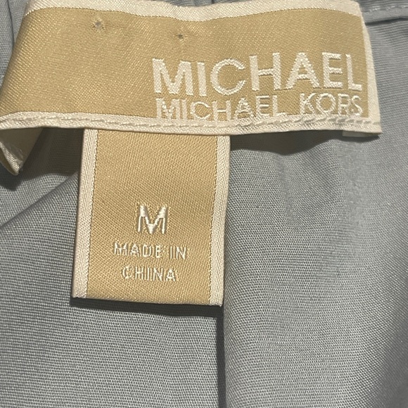 MICHAEL KORS OFF SHOULDER 3/4 FLOWER MINI DRESS - Picture 9 of 10